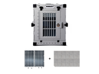 Robust Trainer Pack: grey collapsible dog crate, Anti-Stress Door and DryFloor.