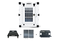 Robust Grooming Pack: white collapsible dog crate, Wheel Cart, DryFloor and Grooming Set.