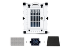 Robust Home Pack: white collapsible dog crate, DryFloor, crate fan and Comfort Mat.